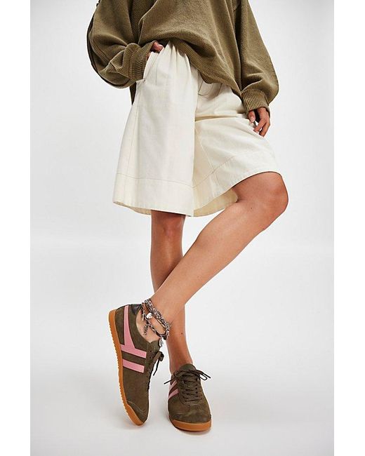 Gola White Bullet Suede Sneakers