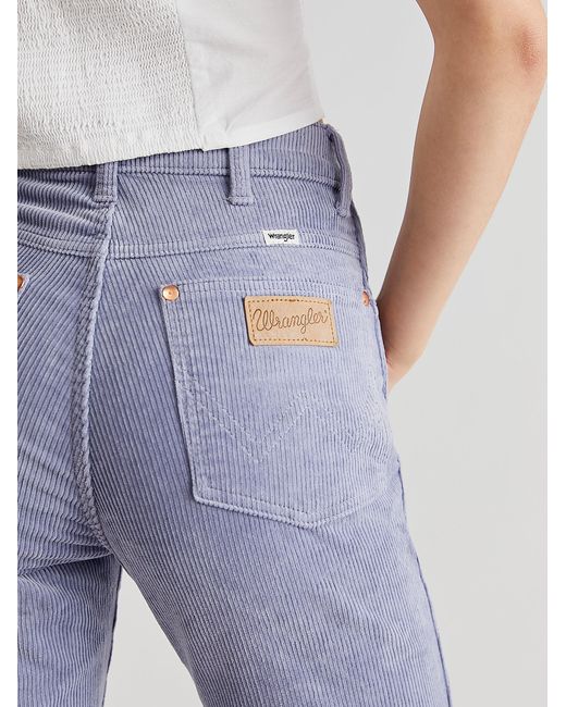 Free People Denim Wrangler Wild West Highrise Straight Cord Jeans in