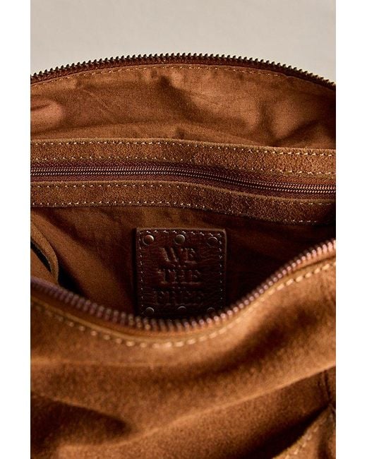 Free People Brown Suede Baby Emerson Bag