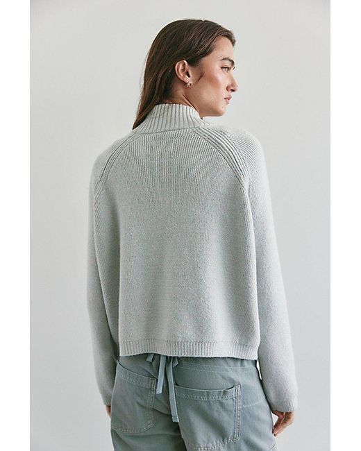 Free People Gray We The Free On It Zip-Up Cardigan