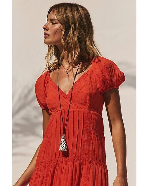 free-est Red Aura Maxi Dress By