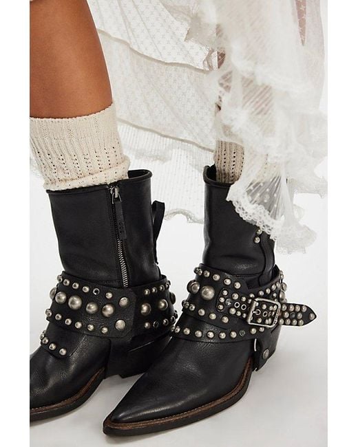 Free People Black Axel Boots