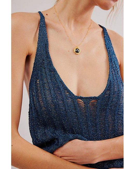 Free People Blue Just This Once Cami