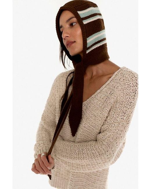 Free People Natural Rugby Stripe Balabonnet