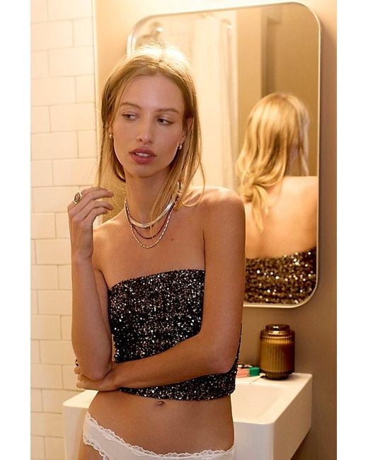 Intimately By Free People Black Leading The Way Tube Top By