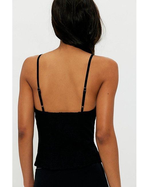 Free People Black My Love Tank Top