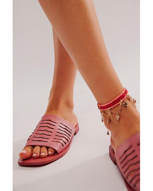 Free People Pink Slice Of Sun Sandals