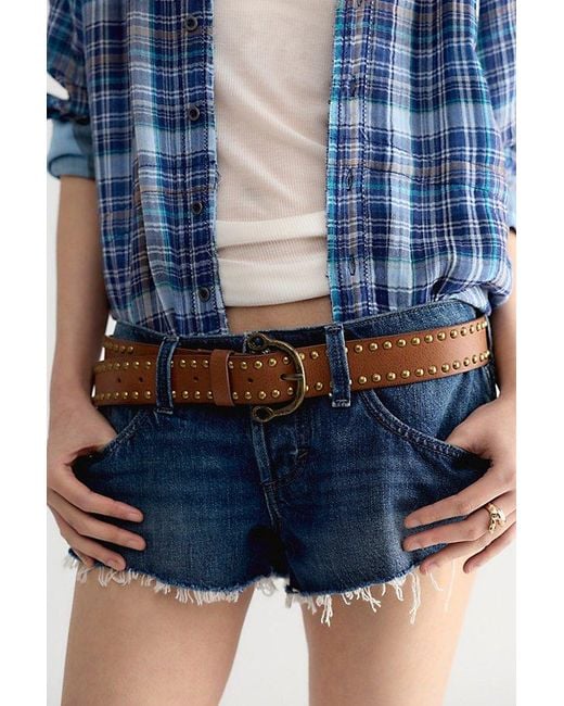 Free People Brown Sparrow Stud Belt