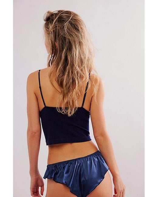 Intimately By Free People Blue Cheeky Flirt Panty