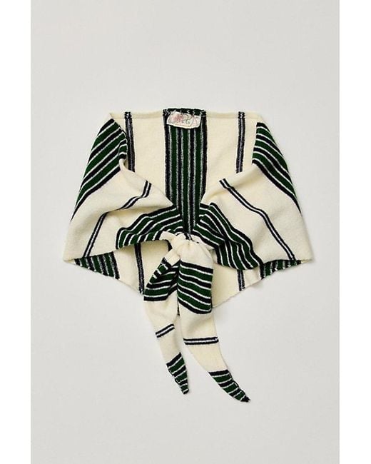 Free People Multicolor Rugby Triangle Scarf