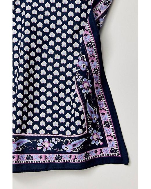 Free People Blue Lotus Paisley Print Bandana At In Indigo