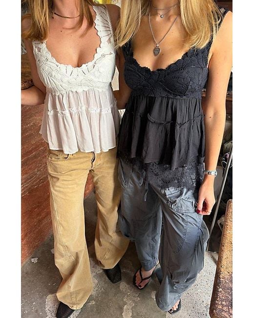 Free People Natural Petal Party Shapeless Cami By