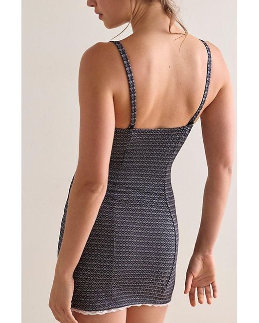 Only Hearts Black Corset Mini Slip Dress