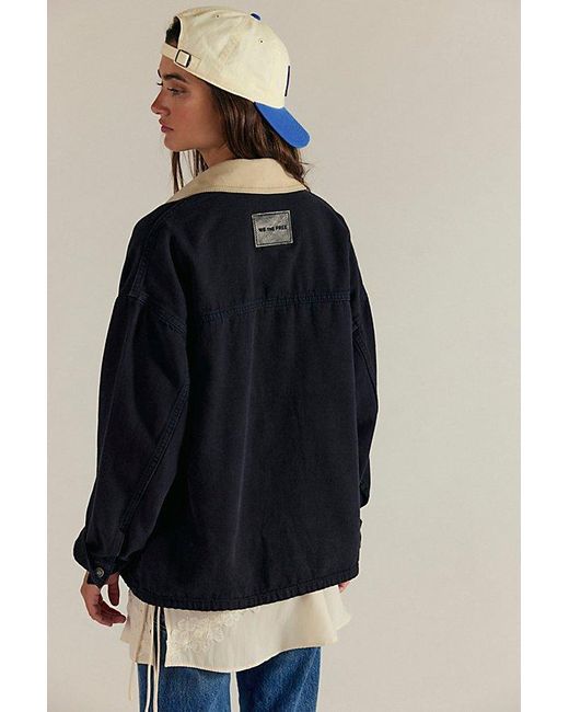 Free People Blue Lemon Denim Jacket