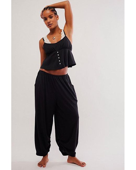 Intimately By Free People Black Cool Again Lounge Set