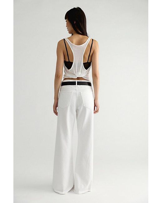 Mother White Snacks! By The Lemon Twist Skimp Jeans