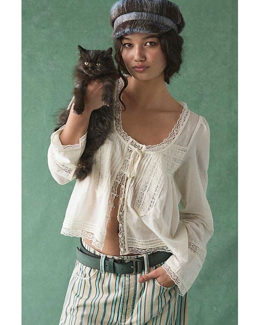 Free People Brown Forevermore Long-sleeve Top