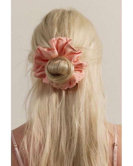 Free People Natural Leni Silk Scrunchie