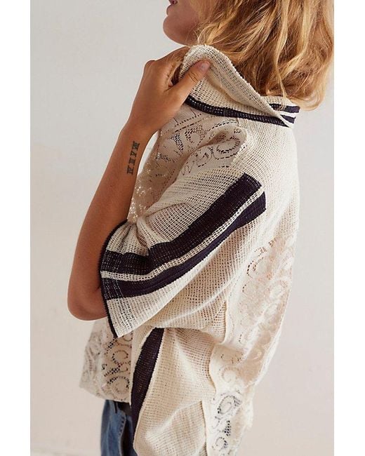 Free People We The Free Feeling Sporty Lace Tee in Blue | Lyst