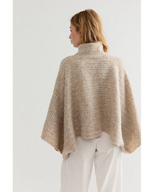 Free People Natural Phoebe Poncho