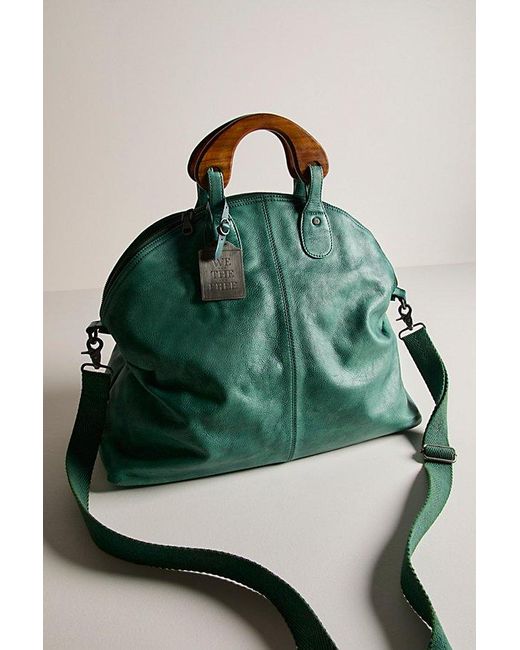 Free People Green Willow Vintage Tote