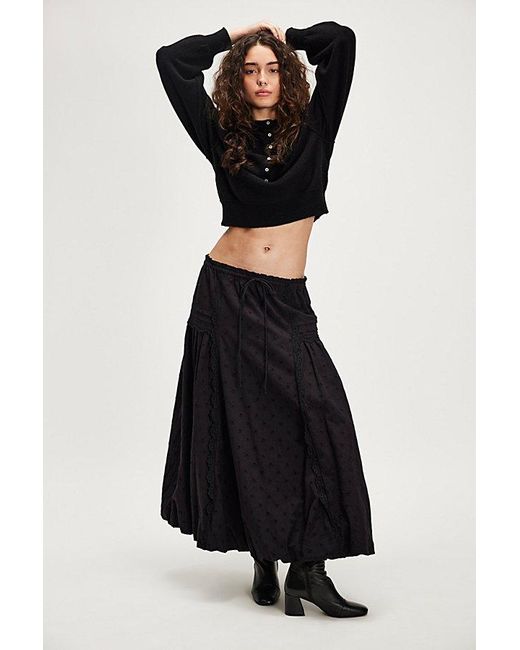 Damson Madder Black Agatha Puff Skirt