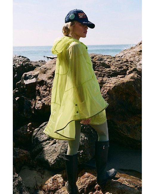 Fp Movement Green Rain Drop Packable Poncho
