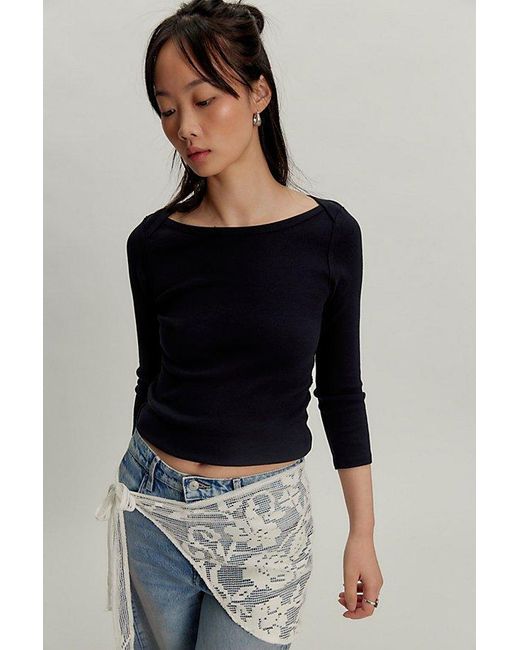 Free People Blue We The Free Lucy Layering Top