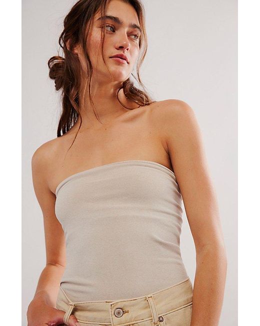 Intimately By Free People Natural The Carrie Tube Top