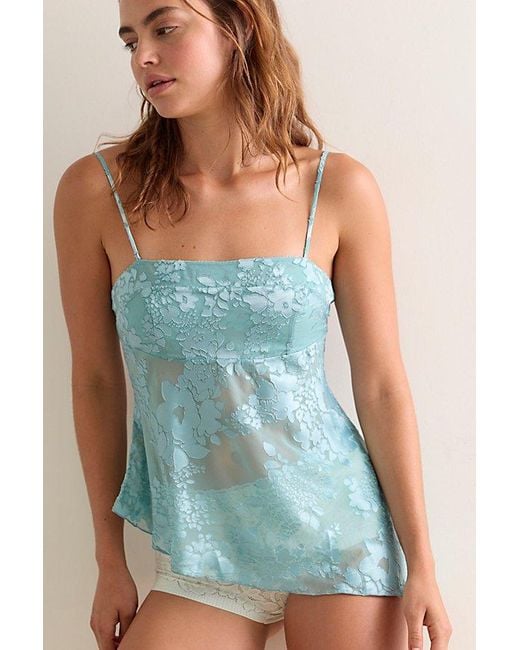 Intimately By Free People Blue Night Song Burnout Cami