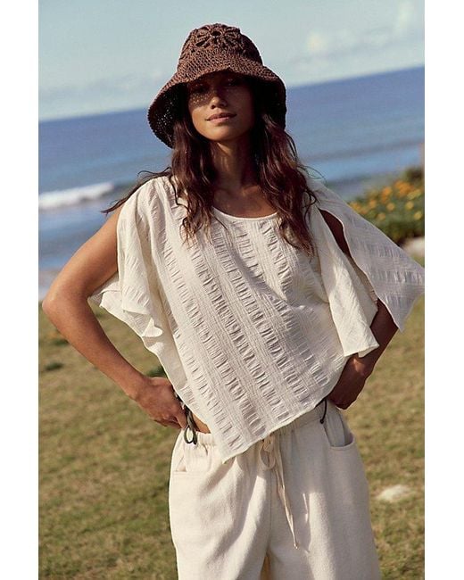 free-est Blue Bea Top By