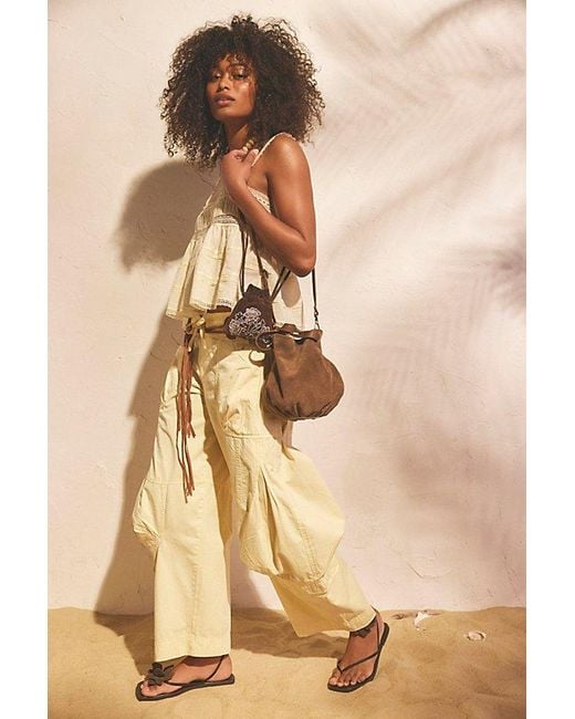 Free People Natural We The Free Onset Pull-On Cargo Pants
