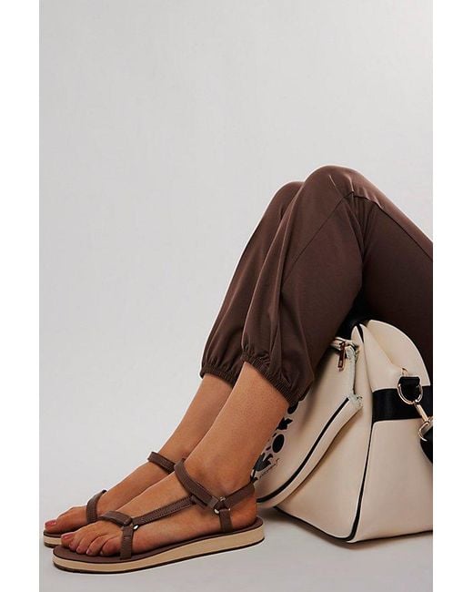 Teva Brown Original Universal Slim Leather Sandals