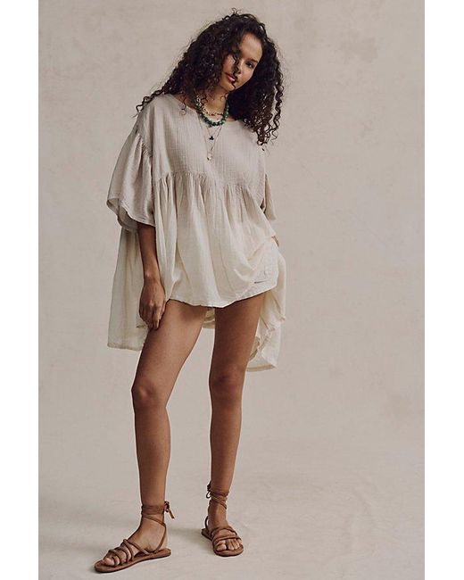 Free People Brown Waterfalls Top