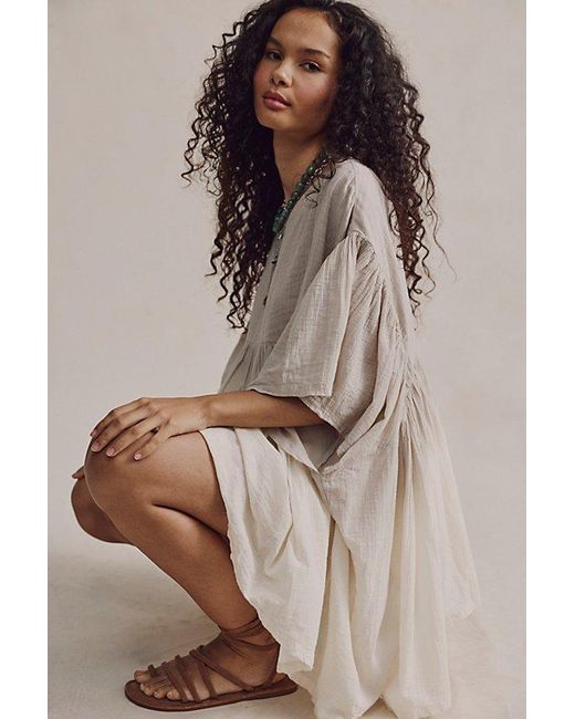 Free People Brown Waterfalls Top