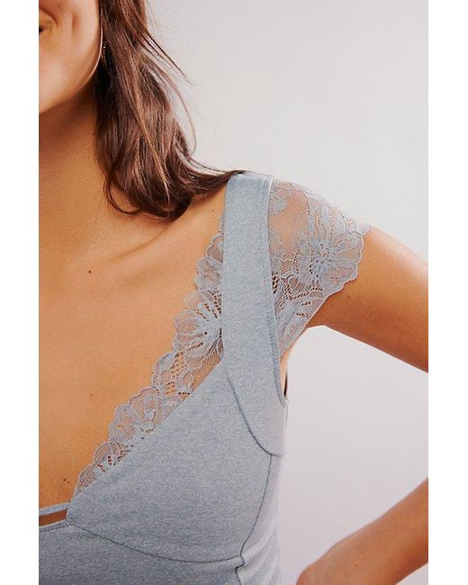 Intimately By Free People Blue Better Not Cami