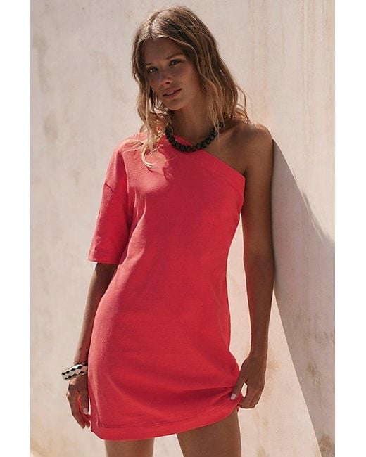 free-est Red Esmee T-Shirt Mini Dress By