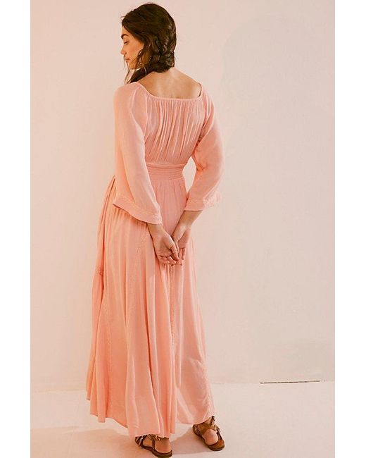 Free People Pink Dixie Maxi