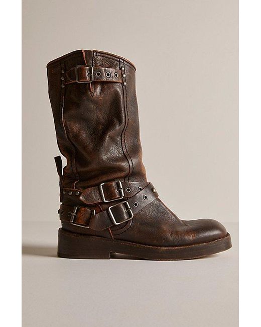 Free People Brown We The Free Janey Engineer Boots