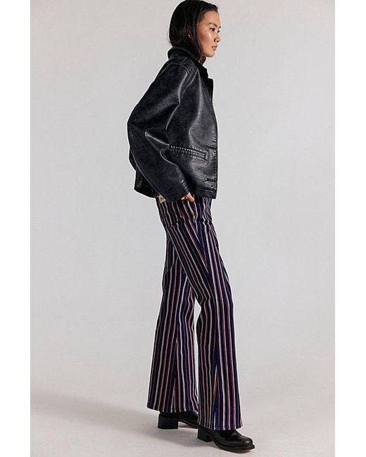 Wrangler Blue X Lainey Wilson Retro Striped Flare Jeans