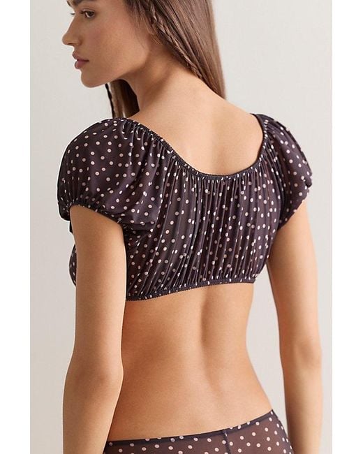 Only Hearts Brown Eva Top