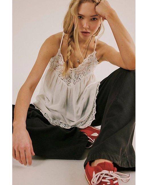 Intimately By Free People Natural Fiona Mini Slip Dress