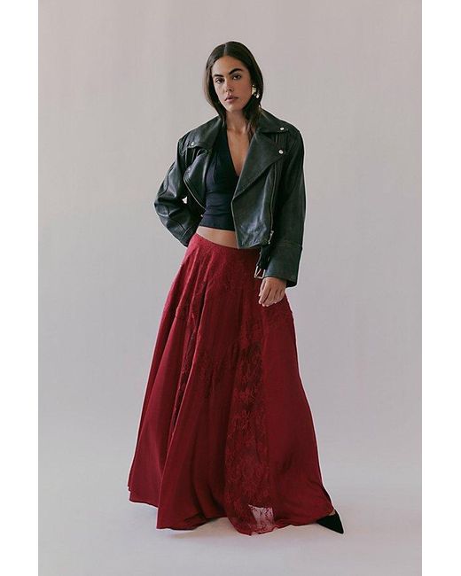 Nigel Preston Red Manor Skirt