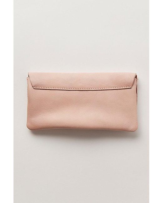 Free People Pink Pulito Leather Wallet