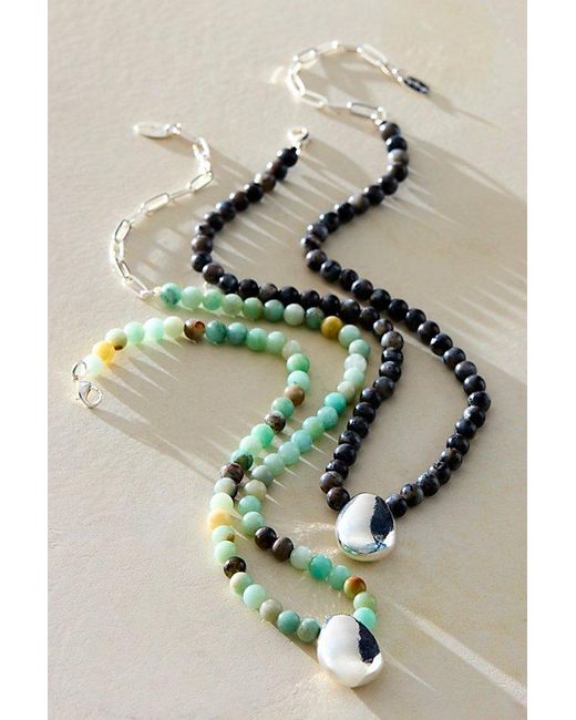 Free People Multicolor Celine Semiprecious Stone Choker