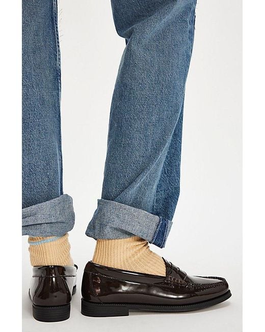 G.H.BASS Blue G. H. Bass Whitney Easy Weejuns Loafers