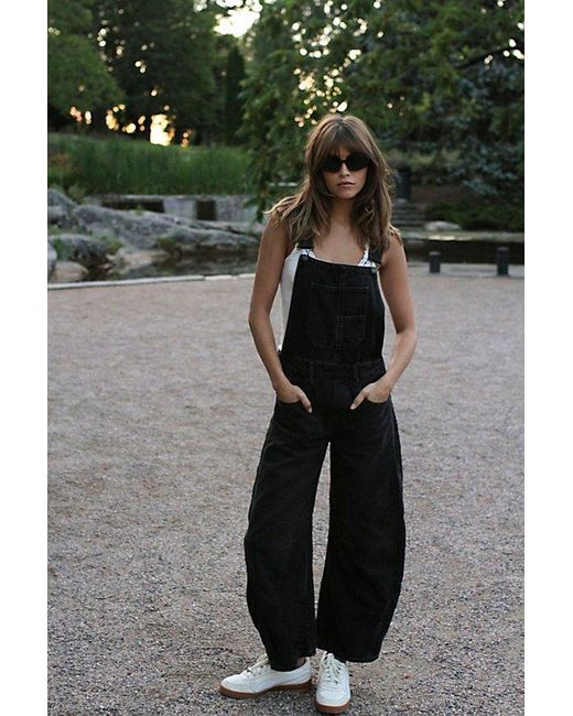 Free people black overalls clearance