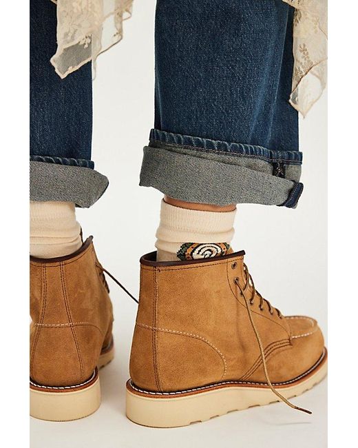Red Wing Blue 6" Classic Moc Boot