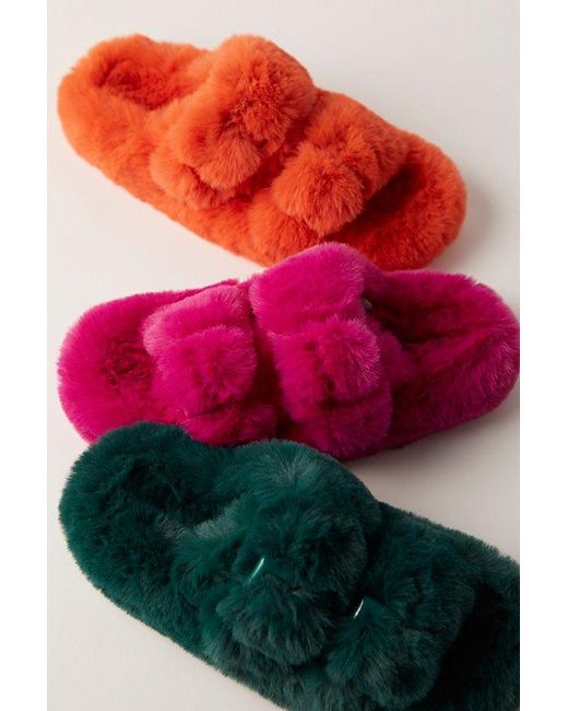 Free People Red Movie Night Slippers