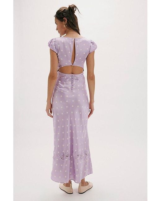 Free People Purple Butterfly Babe Maxi Dress